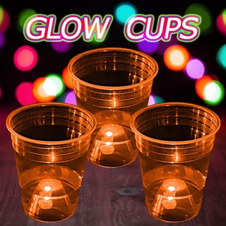 Foto 5 | Foto 5 | Set De Vasos Mishunyus Orange Que Brillan En La Oscuridad 480 Ml (paquete De 24) - Venta Internacional.