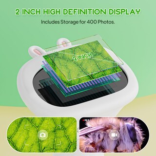 Foto 2 | Foto 2 | Microscopio Ashfly Para Niños Con Cámara De 5 Mp Y Pantalla De 2 Pulgadas Con Zoom De 200 Aumentos - Venta Internacional.