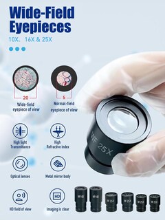 Foto 3 | Foto 3 | Microscopio Compuesto Vitano Lab Trinocular 40x-2500x Con Pantalla De 7 Pulgadas - Venta Internacional.