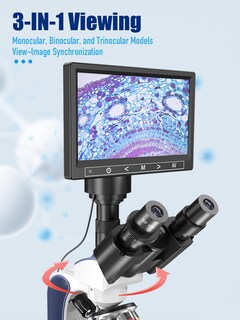 Foto 2 | Foto 2 | Microscopio Vitano Para Adultos Con Aumento De 40x-2500x Con Pantalla De 7 Pulgadas - Venta Internacional.