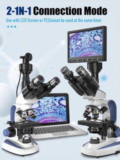 Foto 7 | Foto 7 | Microscopio Vitano Para Adultos Con Aumento De 40x-2500x Con Pantalla De 7 Pulgadas - Venta Internacional.