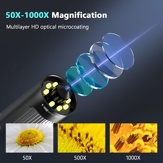 Foto 3 | Foto 3 | Microscopio Digital Portátil Digievo D-ms1 1000x Para Niños De 8 A 12 Años - Venta Internacional.