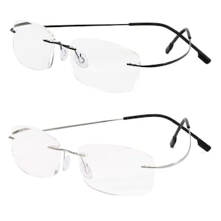 Foto 1 | Foto 1 | Gafas De Lectura Viseng Sin Montura De Titanio Metálico Ultraligeras +2.0 - Venta Internacional.