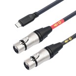 Cable De Micrófono Hualue Dual Xlr A Usb C De 3 M Para Iphone Ipad - Venta Internacional.