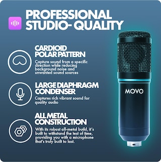 Foto 2 | Foto 2 | Paquete De Micrófonos Para Podcasts Movo Podpak4t Con 4 Micrófonos De Condensador - Venta Internacional.
