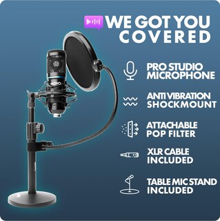 Foto 4 | Foto 4 | Paquete De Micrófonos Para Podcasts Movo Podpak4t Con 4 Micrófonos De Condensador - Venta Internacional.