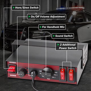 Foto 2 | Foto 2 | Sistema Pa Police Siren Winstor 8 Tonos 200 W 12 V Con Micrófono - Venta Internacional.