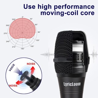 Foto 3 | Foto 3 | Micrófono Para Karaoke Lyricroom Professional Con Cable Negro - Venta Internacional.
