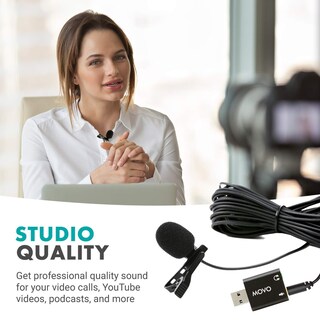 Foto 6 | Foto 6 | Micrófono Lavalier Movo Lv1-usb Para Ordenador Y Teléfonos Inteligentes - Venta Internacional.