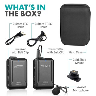 Foto 4 | Foto 4 | Sistema De Micrófono Inalámbrico Lavalier Movo Wmx-1 Para Réflex Digital - Venta Internacional.