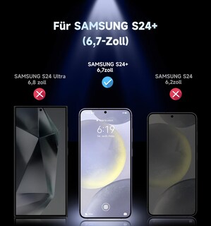 Foto 2 | Foto 2 | Protector De Pantalla Privacy Glass Para Samsung Galaxy S24 Plus Magic John Paquete De 2 - Venta Internacional.