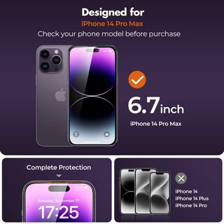 Foto 2 | Foto 2 | Protector De Pantalla De Privacidad Unbreakcable Para Iphone 14 Pro Max - Venta Internacional.