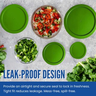 Foto 3 | Foto 3 | Tapas De Repuesto Para Recipientes Pyrex De Vidrio Para Almacenamiento De Alimentos De 2 Tazas - Venta Internacional.