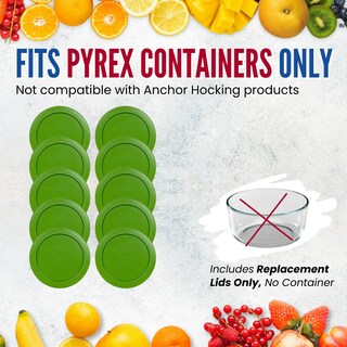 Foto 5 | Foto 5 | Tapas De Repuesto Para Recipientes Pyrex De Vidrio Para Almacenamiento De Alimentos De 2 Tazas - Venta Internacional.