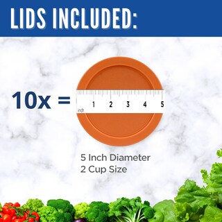 Foto 2 | Foto 2 | Tapas De Repuesto Para Recipientes Pyrex De Vidrio Para Almacenamiento De Alimentos De 2 Tazas - Venta Internacional.