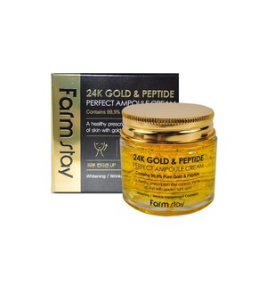 Foto 1 | Foto 1 | Crema En Ampollas Farmstay De Oro De 24 Quilates Y Péptido De 80 Ml Para Piel Seca - Venta Internacional.