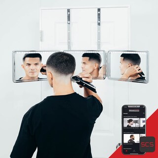 Foto 1 | Foto 1 | Mirror Self-cut System 2.0 Con Luz Led Lambo Negra Con Aplicación - Venta Internacional.