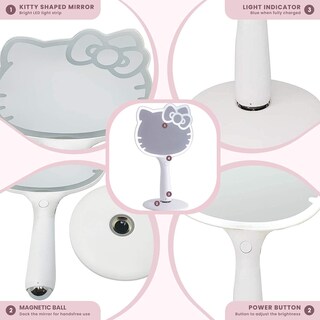Foto 4 | Foto 4 | Espejo Portátil Led Impressions Vanity Hello Kitty Con Soporte - Venta Internacional.