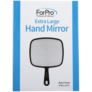 Foto 6 | Foto 6 | Espejo De Mano Forpro Professional Collection Extra Grande Negro - Venta Internacional.