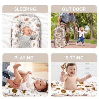 Foto 7 | Foto 7 | Baby Lounger Glotika Almohada Plegable Con Forma De Nido Para Bebés De 0 A 12 Meses - Venta Internacional.