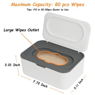 Foto 6 | Foto 6 | Dispensador De Toallitas Seposeve  Paquete De 2  Para Bebés Y Adultos  80 Toallitas - Venta Internacional.
