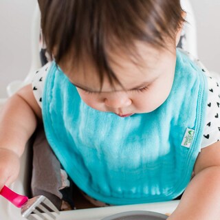 Foto 6 | Foto 6 | Muselina Absorbente De Algodón Orgánico Bib Green Sprouts 0-12 Ml - Venta Internacional.