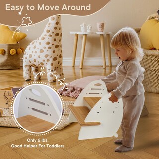 Foto 4 | Foto 4 | Taburete Tikspcae De Madera Con 2 Escalones Para Niños Ajustable - Venta Internacional.
