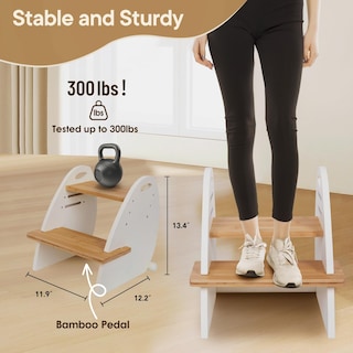 Foto 5 | Foto 5 | Taburete Tikspcae De Madera Con 2 Escalones Para Niños Ajustable - Venta Internacional.