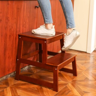 Foto 6 | Foto 6 | Taburete De Cocina Para Niños Wiifo Con Barra De Seguridad De Madera Maciza - Venta Internacional.