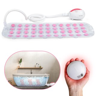 Foto 2 | Foto 2 | Alfombra De Baño Con Burbujas Serenelife Portátil Spa Con Led Color Rosa Claro - Venta Internacional.
