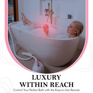 Foto 7 | Foto 7 | Alfombra De Baño Con Burbujas Serenelife Portátil Spa Con Led Color Rosa Claro - Venta Internacional.