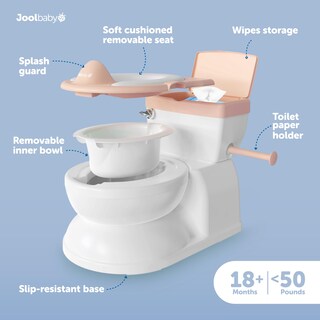 Foto 2 | Foto 2 | Potty Jool Baby Real Feel 2 En 1 Con Almacenamiento Y Descarga De Toallitas - Venta Internacional.