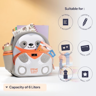 Foto 6 | Foto 6 | Mochila Para Niños Pequeños Babbleroo Stevie The Sloth De 1 A 3 Años - Venta Internacional.