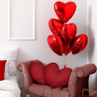 Foto 6 | Foto 6 | Cojines Wenqik Con Forma De Corazón De San Valentín Color Rojo 36 X 36 X 10 Cm - Venta Internacional.