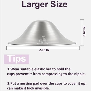 Foto 6 | Foto 6 | Nipple Shields Boboduck Lactancia Recién Nacido 999 Plateados Talla Grande - Venta Internacional.