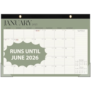 Foto 1 | Foto 1 | Calendario De Escritorio Valcome 2025 De Enero A Junio 18 Meses 17 X 12 Cm - Venta Internacional.