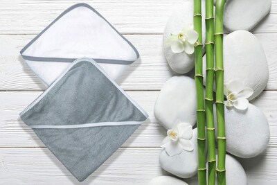 Foto 2 | Foto 2 | Toalla De Baño Para Bebés Bamboo Queen De Rayón Hecha De Bambú De 30 X 30 Cm - Venta Internacional.