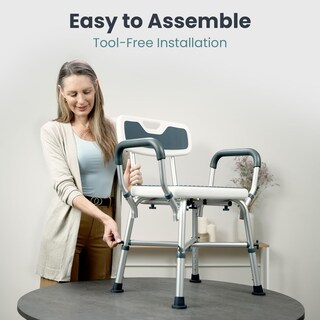 Foto 7 | Foto 7 | Silla De Ducha Pelegon Sch1 Color Verde Azulado Con Reposabrazos Y Respaldo Acolchados 204 Kg - Venta Internacional.