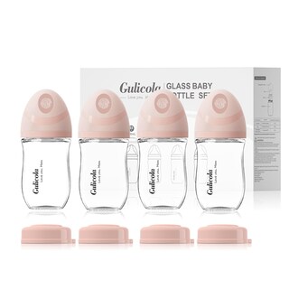 Foto 1 | Foto 1 | Biberón De Vidrio Gulicola Natural 150 Ml Paquete De 4 Con Tetina - Venta Internacional.