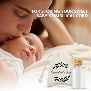 Foto 6 | Foto 6 | Botella De Vidrio De Recuerdo Con Cordón Umbilical Malihome Love - Venta Internacional.