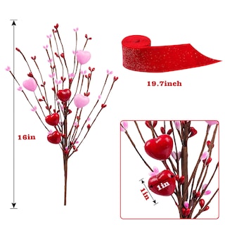 Foto 2 | Foto 2 | Tallos De Flores Artificiales Shitailu Regalo Para El Día De San Valentín 4 Unidades - Venta Internacional.