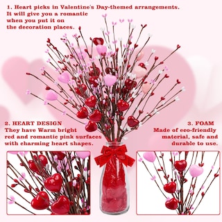 Foto 3 | Foto 3 | Tallos De Flores Artificiales Shitailu Regalo Para El Día De San Valentín 4 Unidades - Venta Internacional.