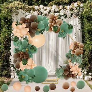 Foto 4 | Foto 4 | Kit De Guirnaldas Con Globos Perpaol Verde Salvia Y Marrón 148 Piezas - Venta Internacional.