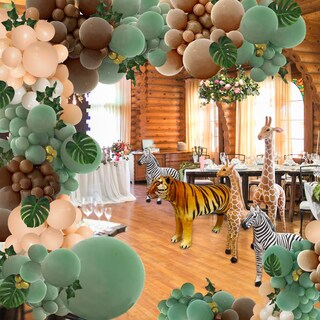 Foto 5 | Foto 5 | Kit De Guirnaldas Con Globos Perpaol Verde Salvia Y Marrón 148 Piezas - Venta Internacional.