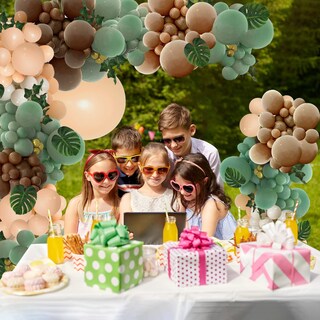 Foto 7 | Foto 7 | Kit De Guirnaldas Con Globos Perpaol Verde Salvia Y Marrón 148 Piezas - Venta Internacional.