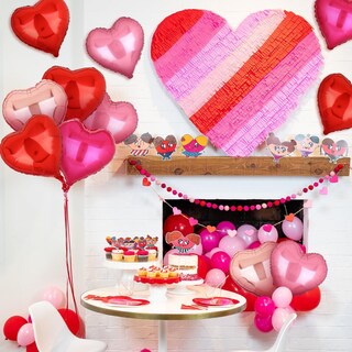 Foto 4 | Foto 4 | Globos Mylar Ggde En Forma De Corazón De 18 Cm Para Decoración De Fiesta De San Valentín - Venta Internacional.