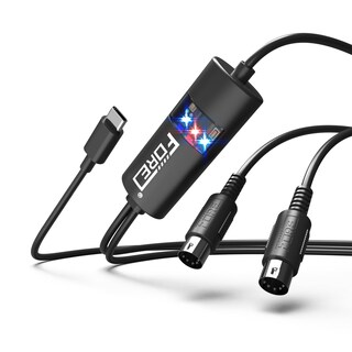 Foto 1 | Foto 1 | Adaptador De Interfaz Midi Fore Tipo C A Midi De 6.5 Pies Negro - Venta Internacional.