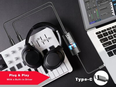 Foto 2 | Foto 2 | Adaptador De Interfaz Midi Fore Tipo C A Midi De 6.5 Pies Negro - Venta Internacional.