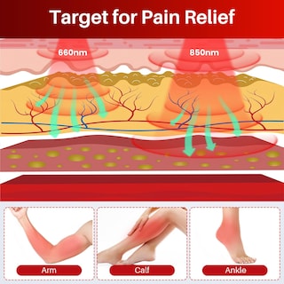 Foto 7 | Foto 7 | Envoltura De Terapia Con Luz Roja Comfytemp Para Aliviar El Dolor Corporal - Venta Internacional.