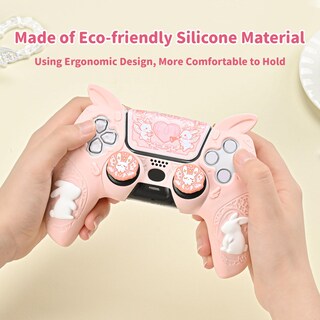 Foto 4 | Foto 4 | Set De Fundas De Mando Geekshare Ps5 De Silicona Con 2 Empuñaduras Para Los Pulgares - Venta Internacional.